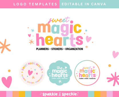 MAGIC HEARTS  LOGO TEMPLATE