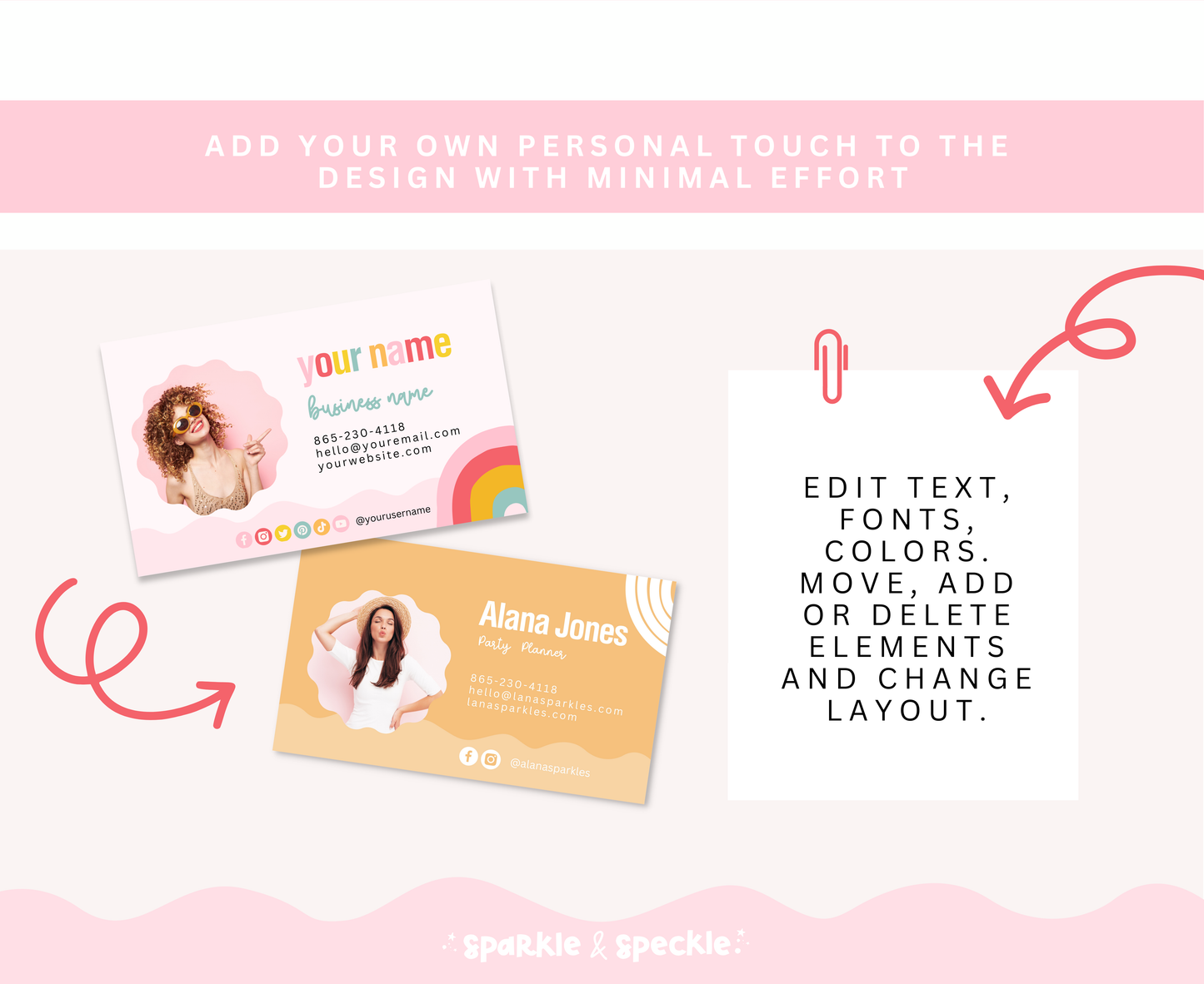 SWEET DREAMS BUSINESS CARD TEMPLATE