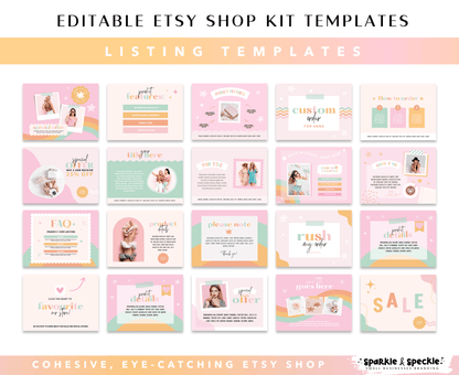 Ashley Monroe Etsy Shop Kit Templates