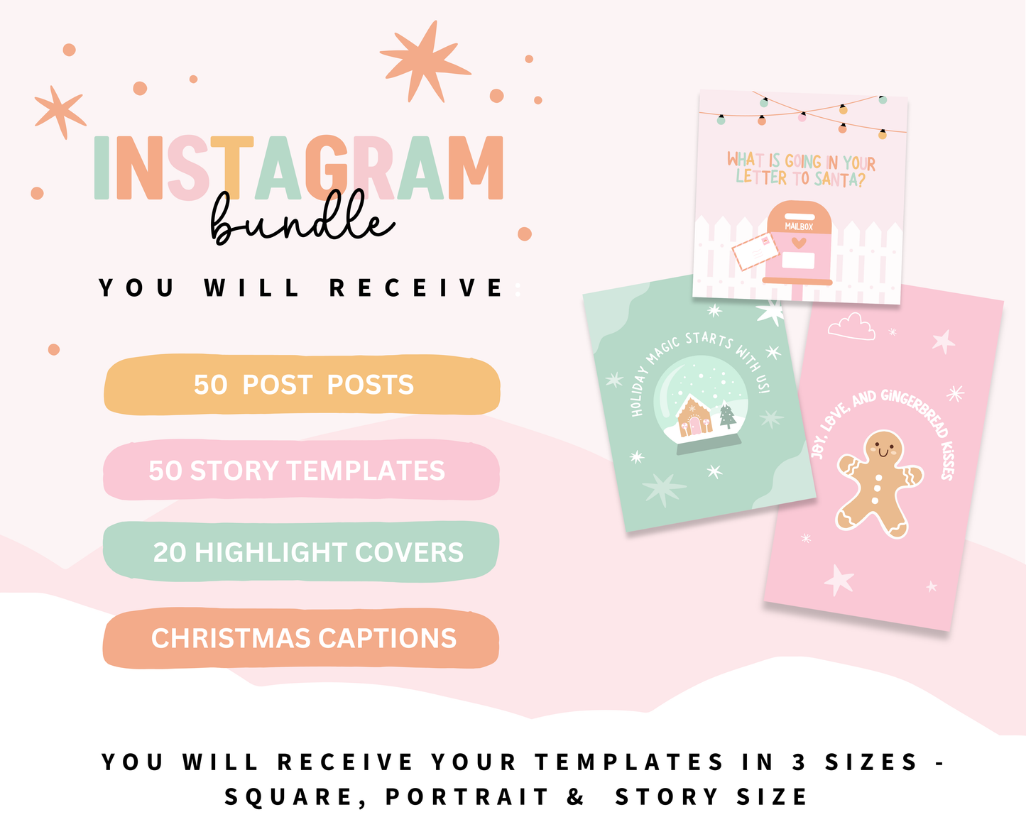 CHRISTMAS INSTAGRAM BUNDLE TEMPLATES