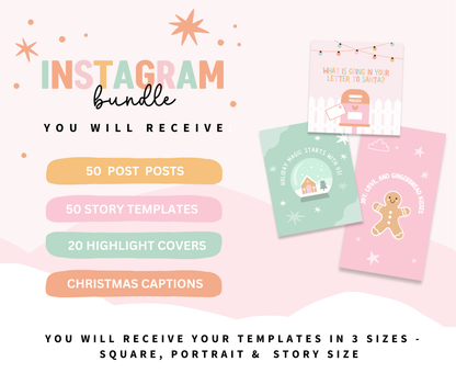 CHRISTMAS INSTAGRAM BUNDLE TEMPLATES