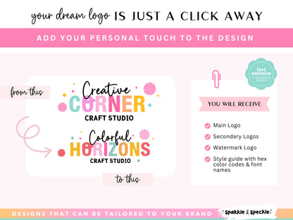 Playful Party Logo Design Template