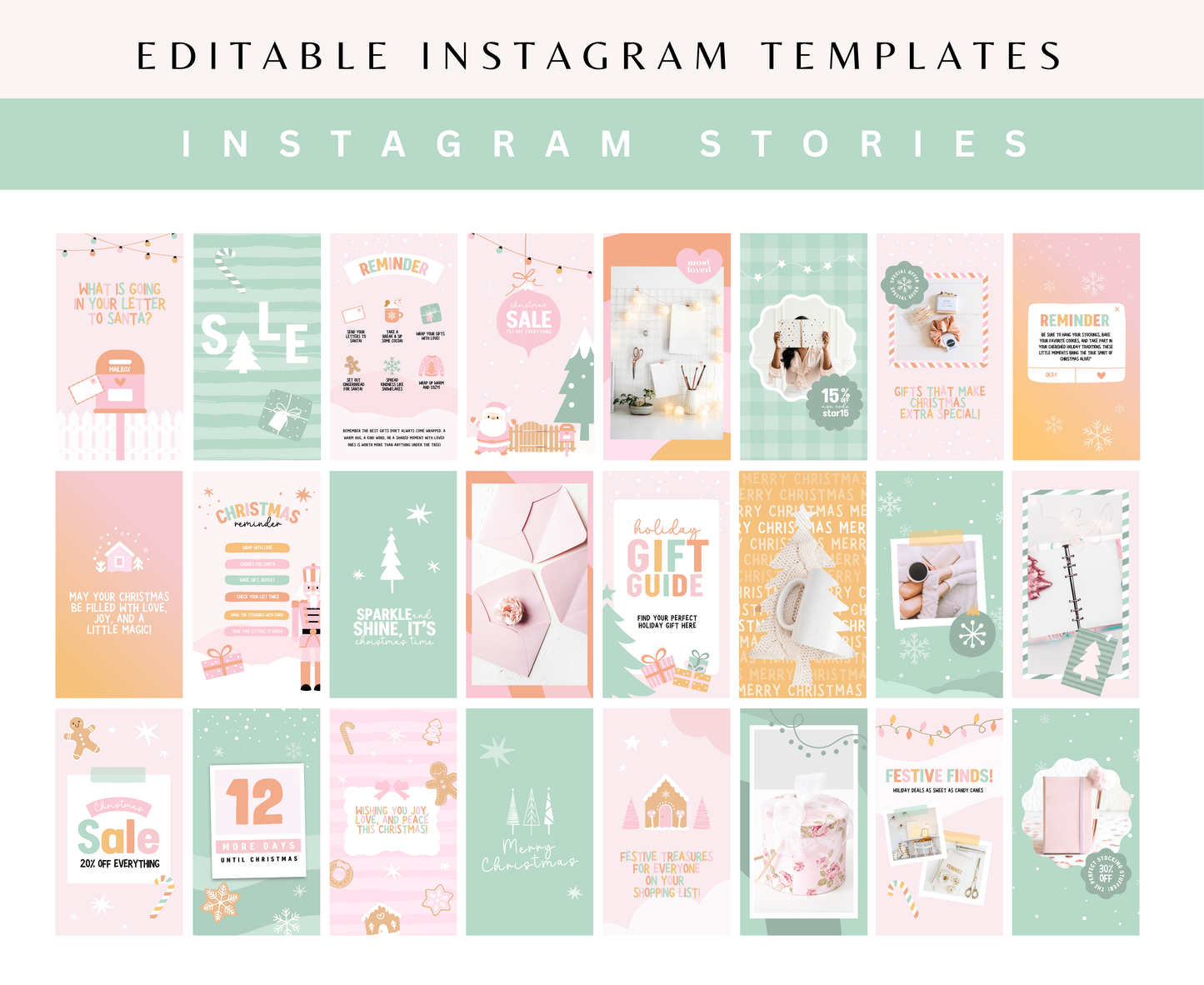 CHRISTMAS INSTAGRAM BUNDLE TEMPLATES