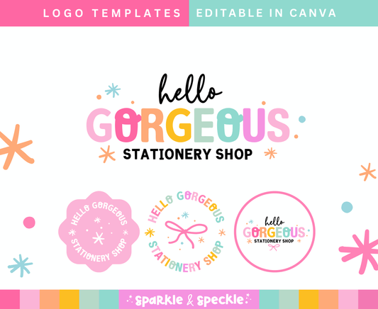 HELLO GORGEOUS LOGO TEMPLATE