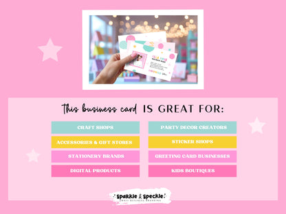 Colorful Party Business Card Template