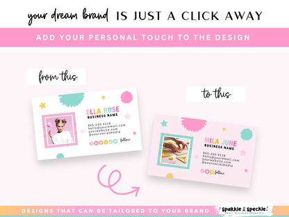 Colorful Party Business Card Template