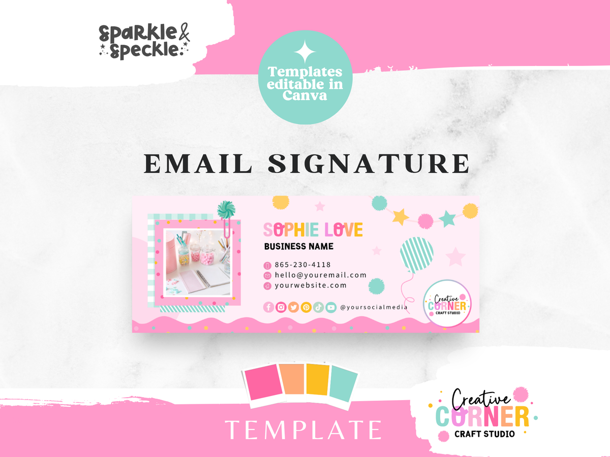 Party shop Email Signature Template