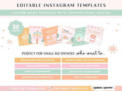 Playful Christmas Instagram Bundle Templates