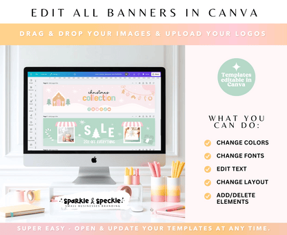 Christmas Etsy Shop Banners