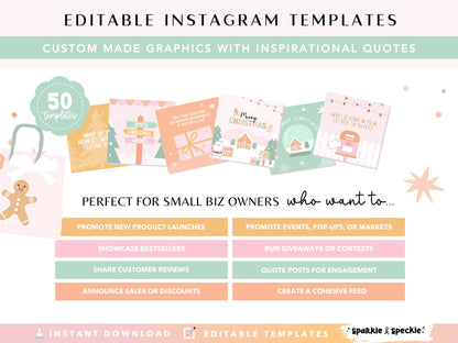 Playful Christmas Instagram Bundle Templates