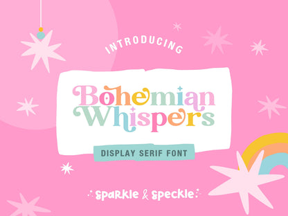 Bohemian Whispers Font – Retro Serif for Branding