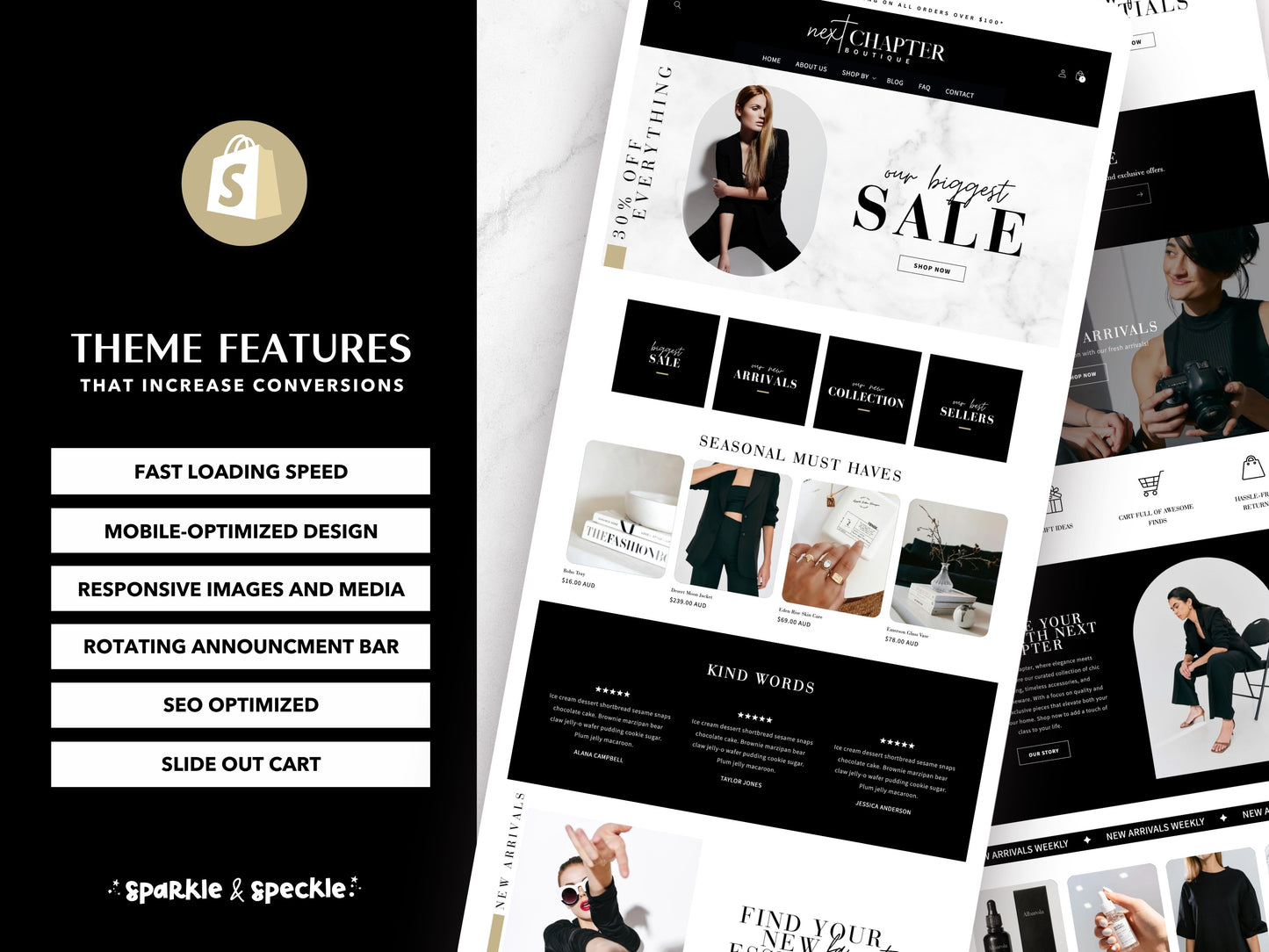 Minimal Shopify Theme | Modern Website Template