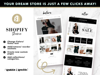 Minimal Shopify Theme | Modern Website Template