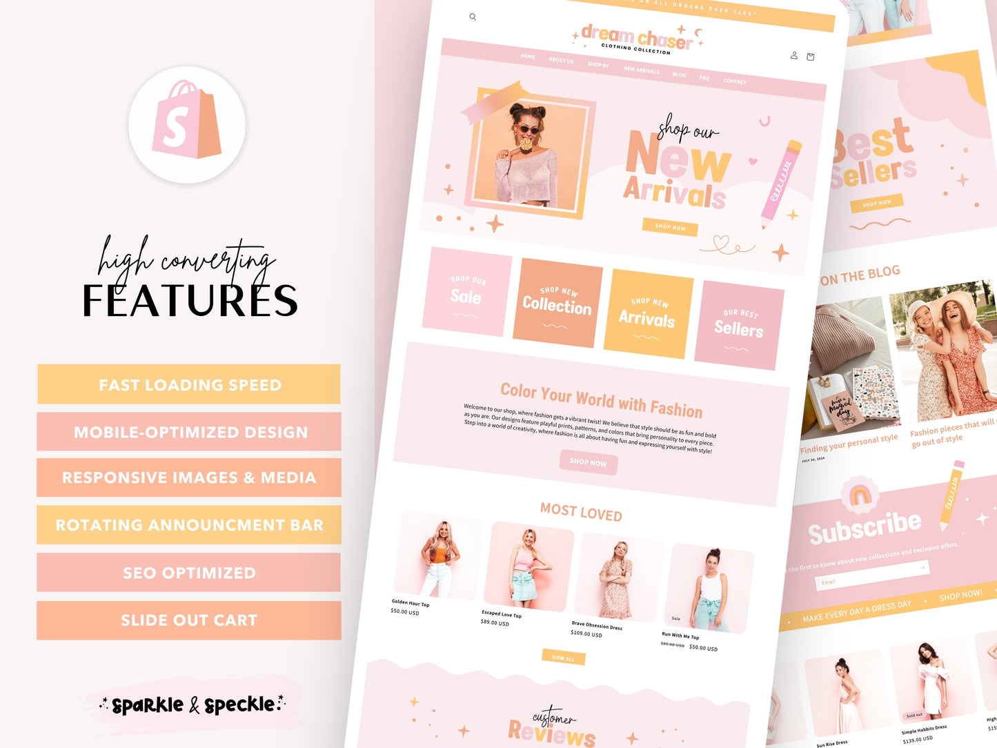 Playful Shopify Theme | Boutique Website Template for Fashion Brands