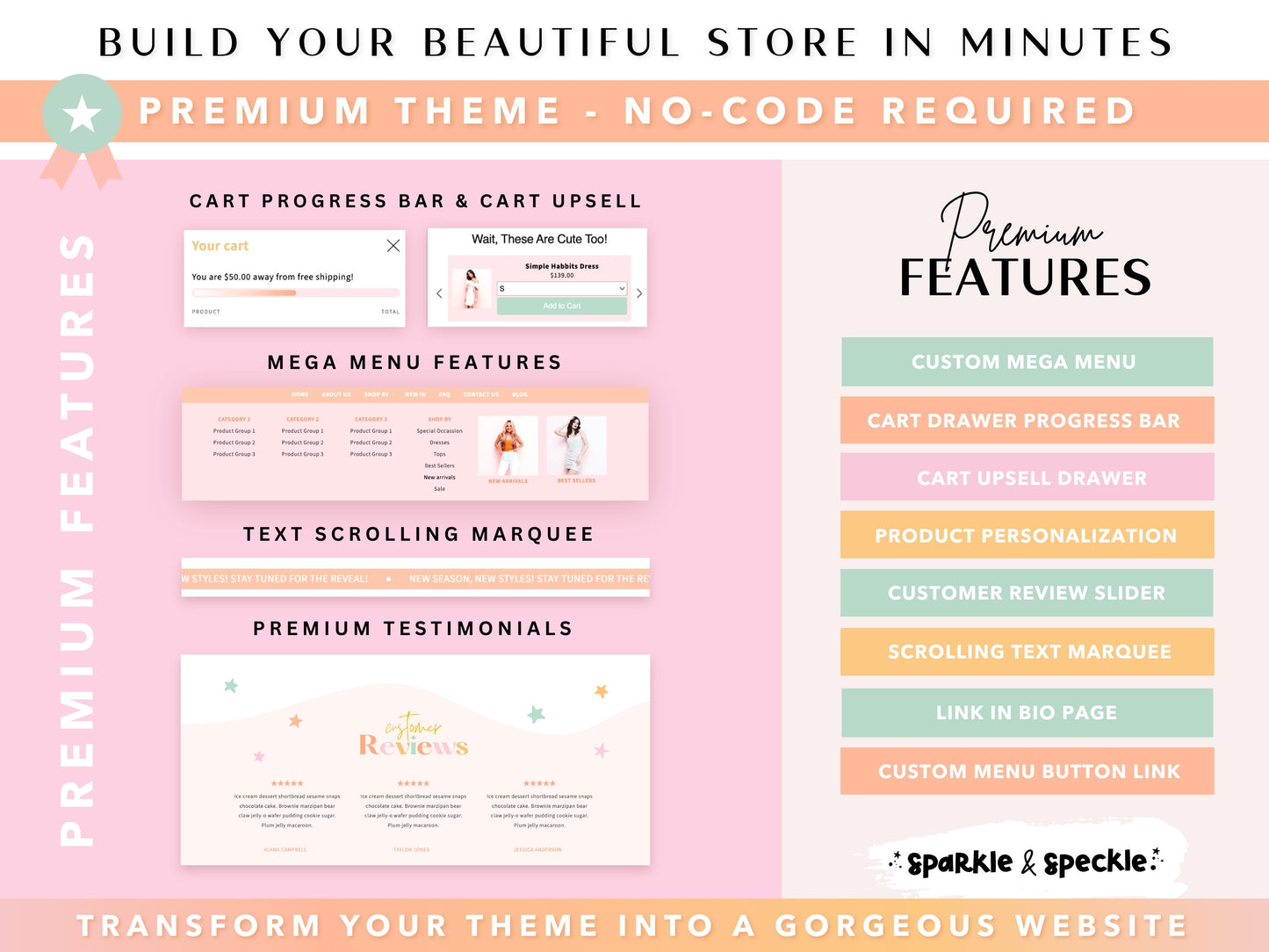 Rainbow Feminine Shopify Theme