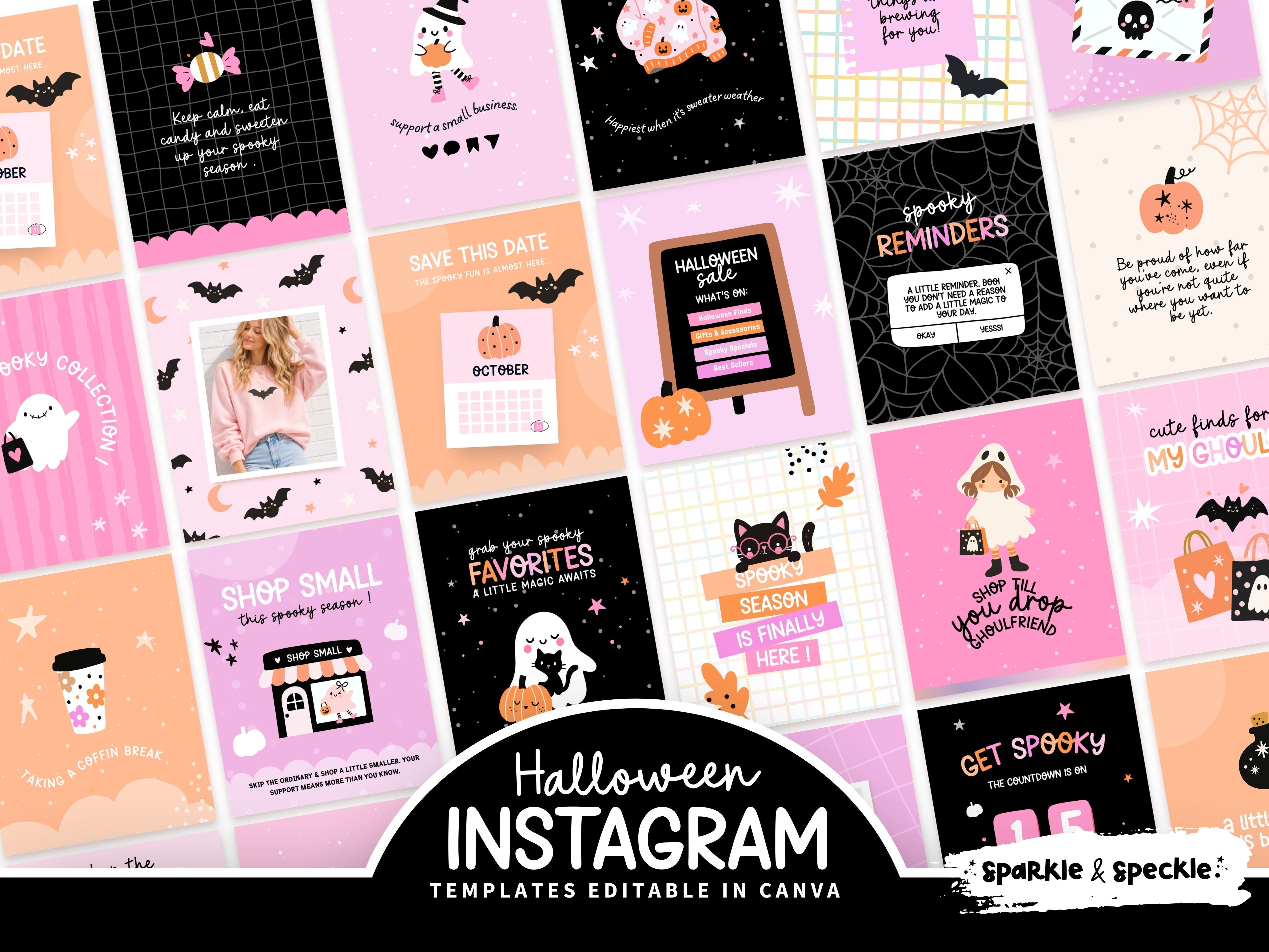 Cute Halloween Instagram Templates