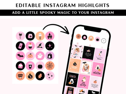 Cute Halloween Instagram Templates
