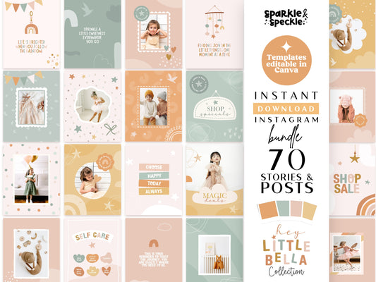 Earthy Boho Instagram Posts & Stories