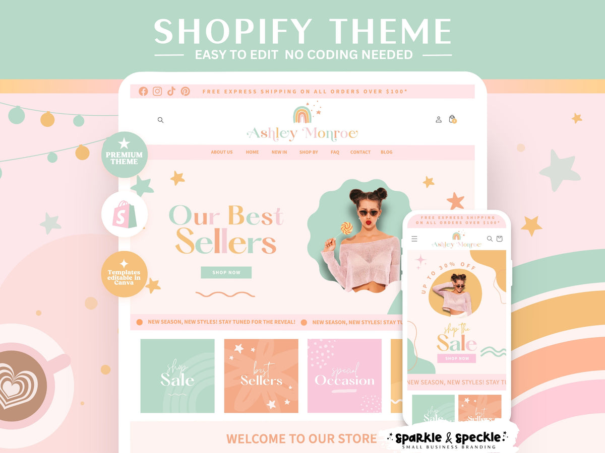 Rainbow Feminine Shopify Theme