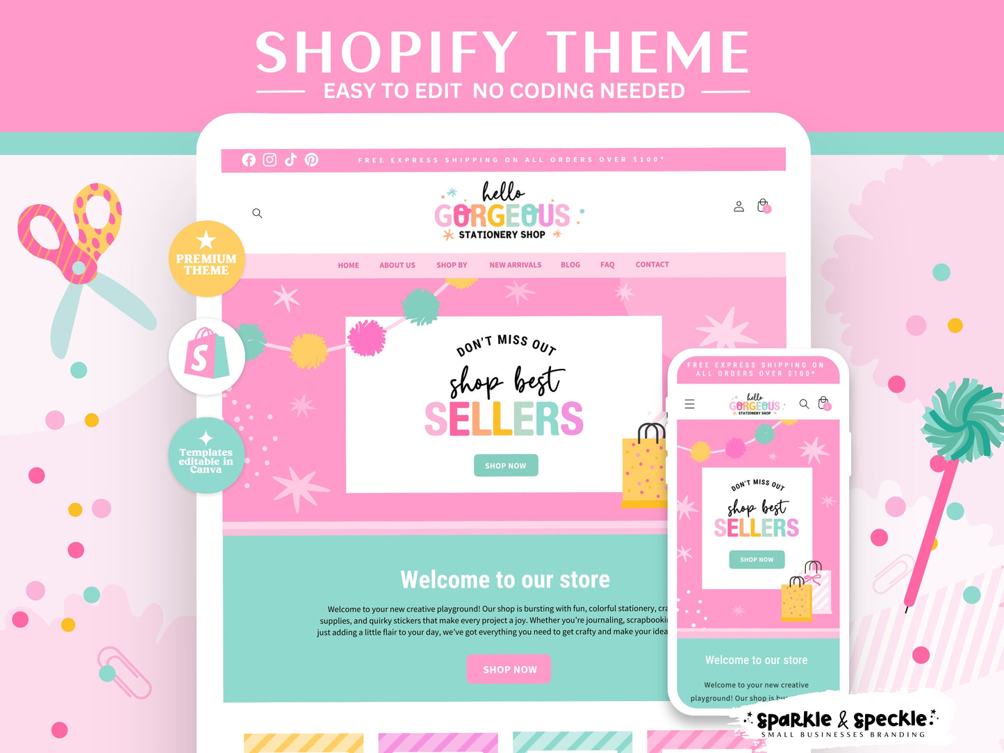 Colorful Rainbow Craft Shopify Theme