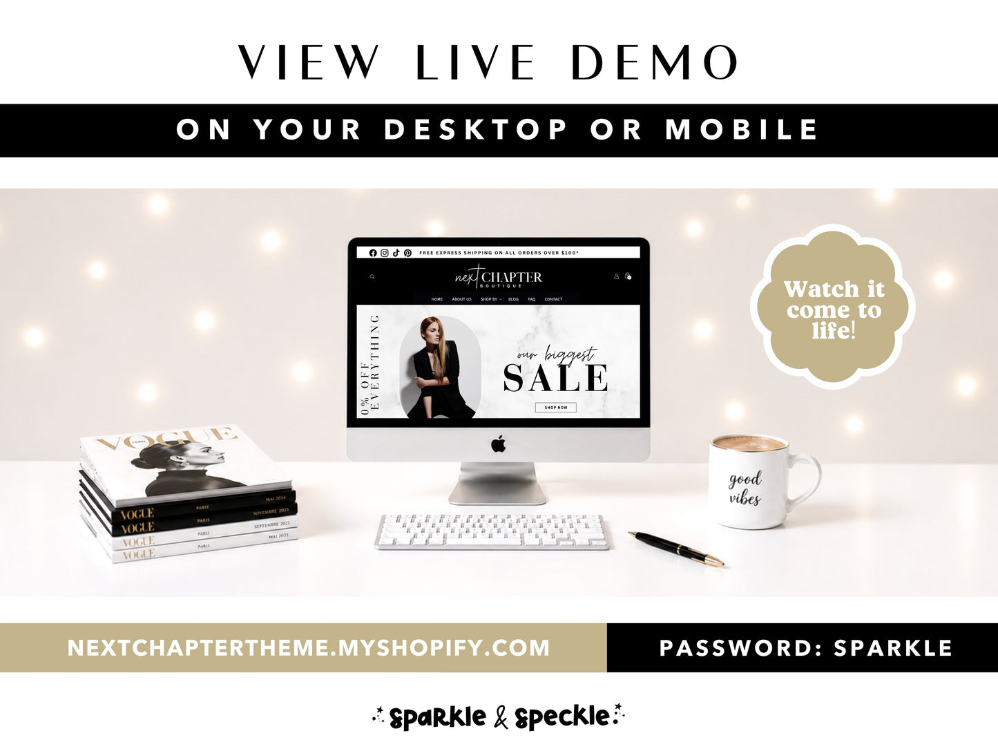 Minimal Shopify Theme | Modern Website Template