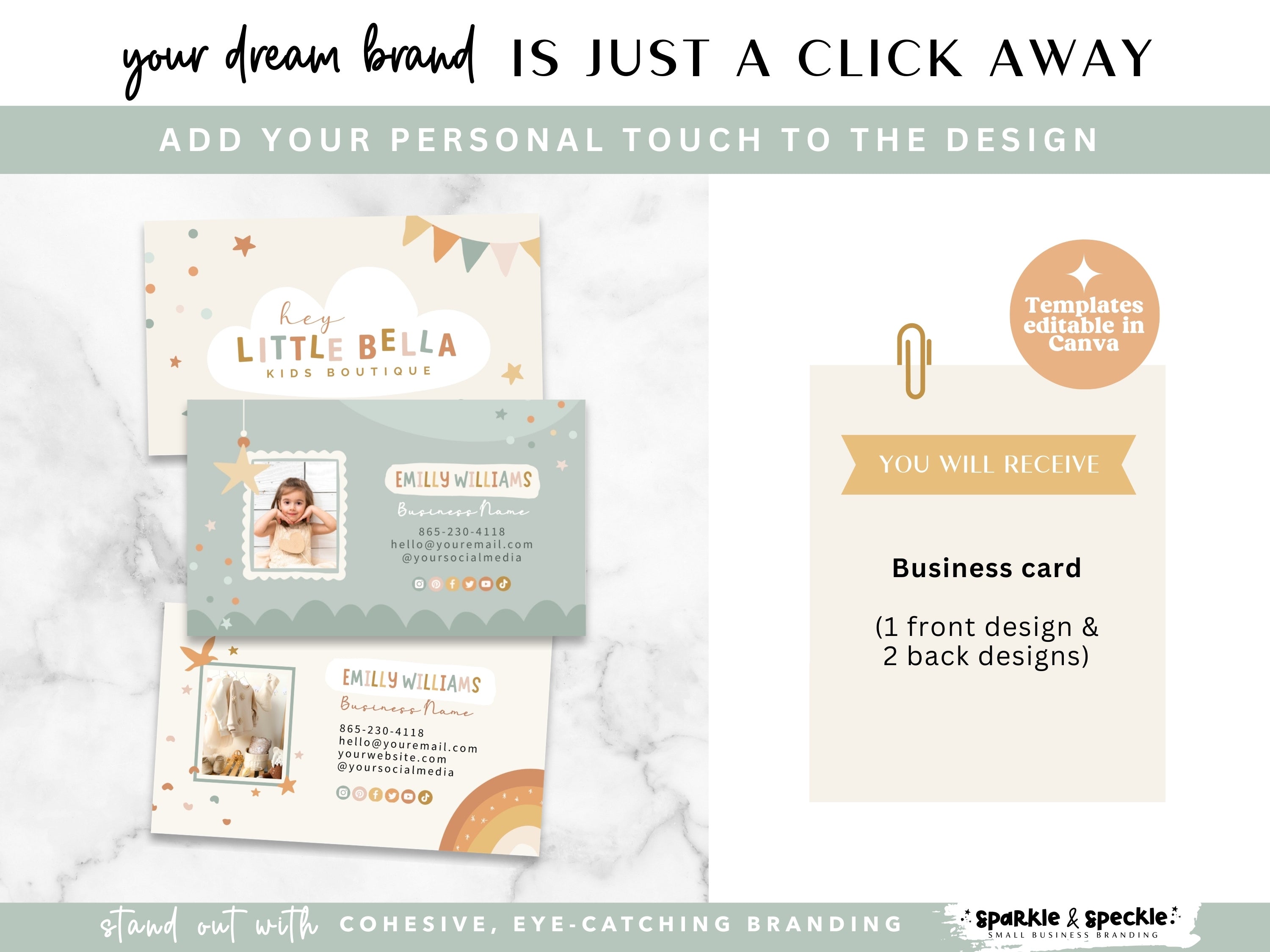 Earthy Kids Business Card Template