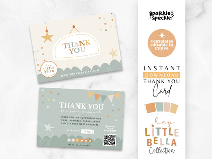 Sage Kids Boutique Thank You Card