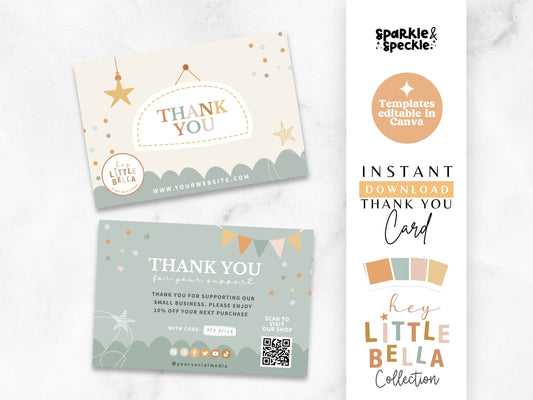 Sage Kids Boutique Thank You Card