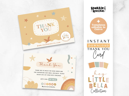 Earthy Thank You Card Template