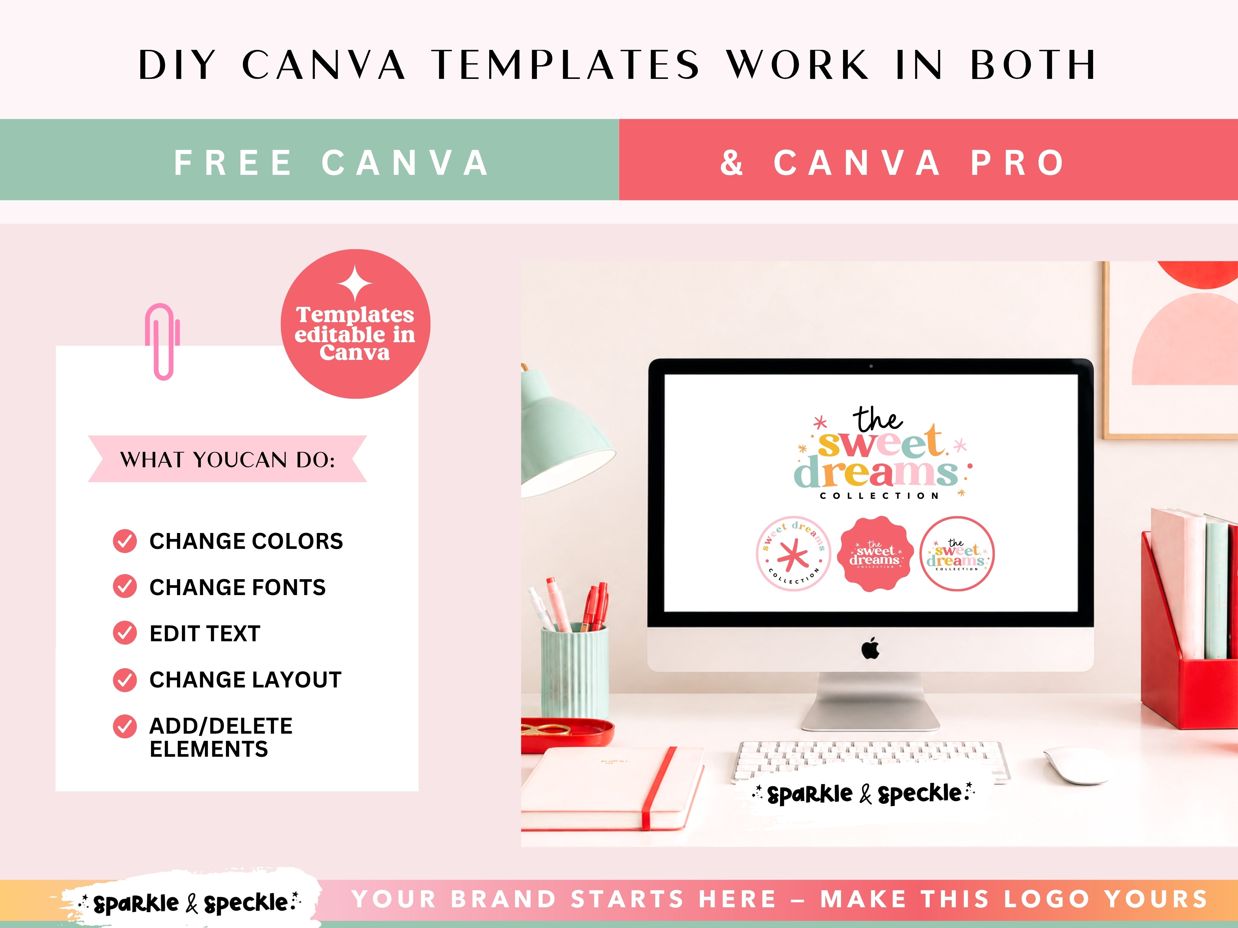 Playful Star Logo Template