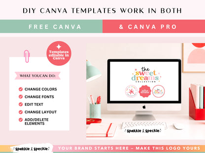 Playful Star Logo Template