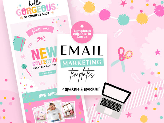 Colorful Craft Shop Email Marketing Templates