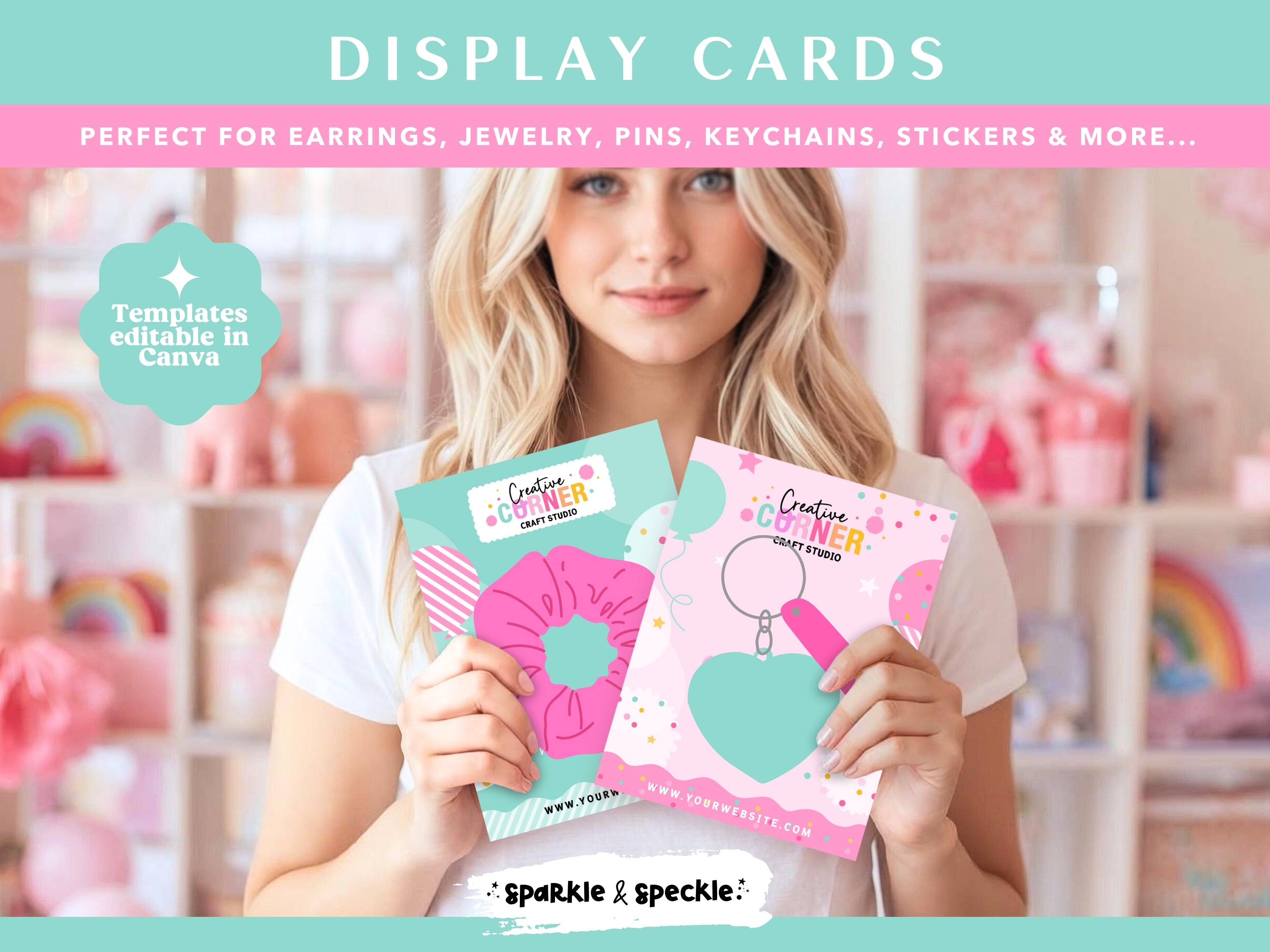 Party Product Display Cards Templates
