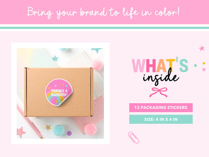 Printable Craft Shop Packaging Stickers