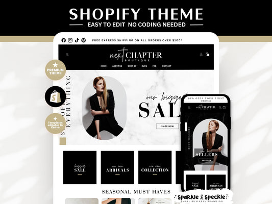 Luxury Black & White Shopify Theme