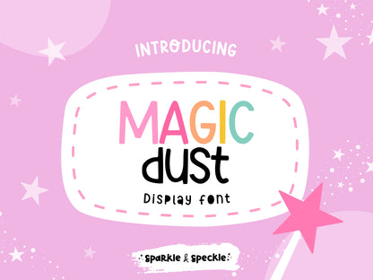 Magic Dust Font – Playful Rounded Display for Branding