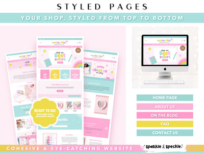 Pastel Shopify Theme | Website Template for Stationery & Paper Goods