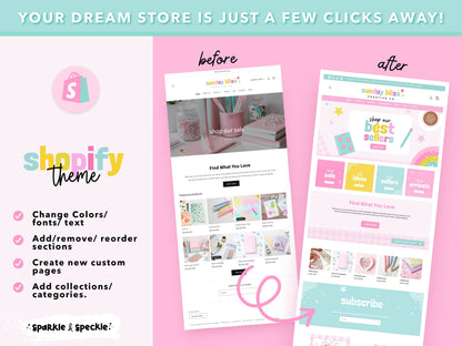 Pastel Stationery Shopify Theme