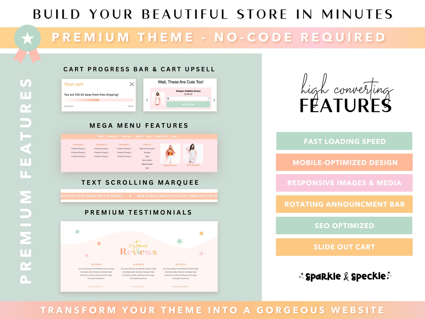 Rainbow Shopify Theme | Colorful Boutique Website Template