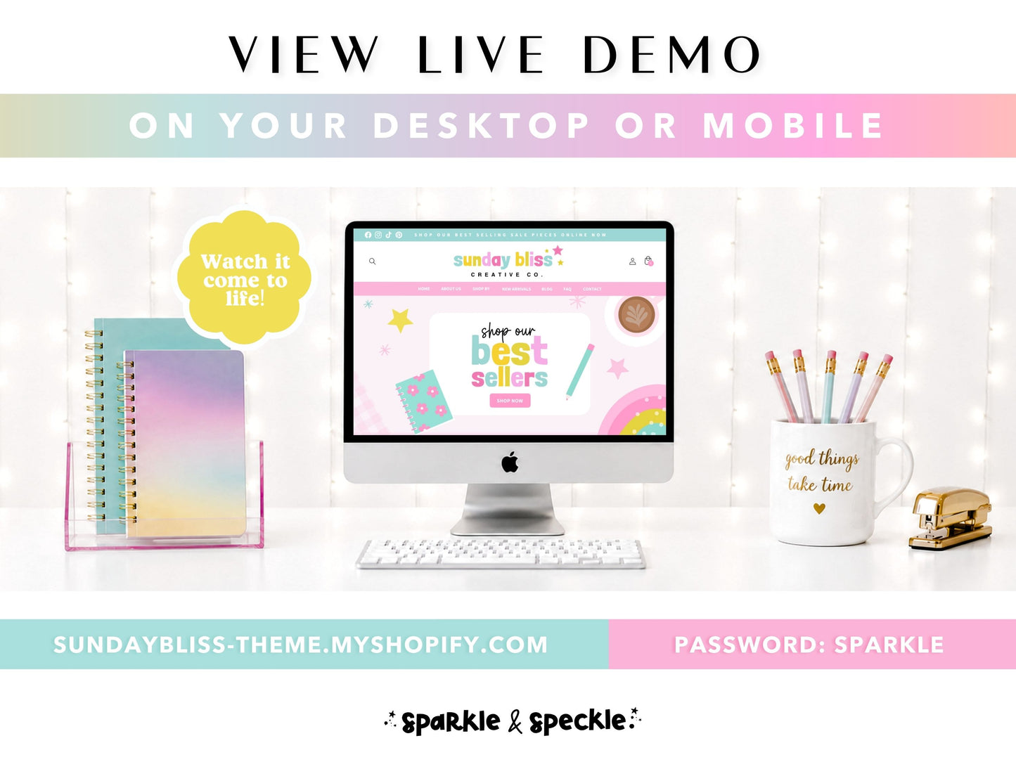 Pastel Stationery Shopify Theme