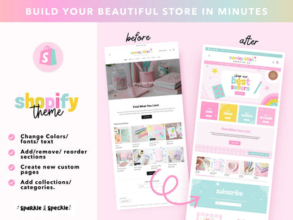 Pastel Stationery Shopify Theme