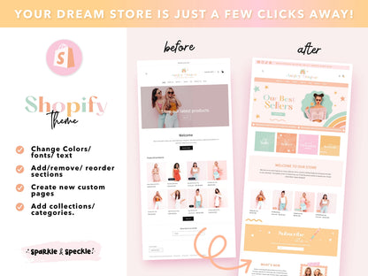 Rainbow Shopify Theme | Colorful Boutique Website Template