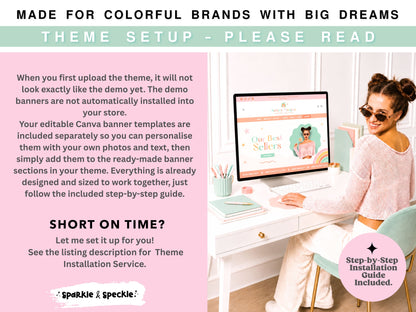 Rainbow Feminine Shopify Theme