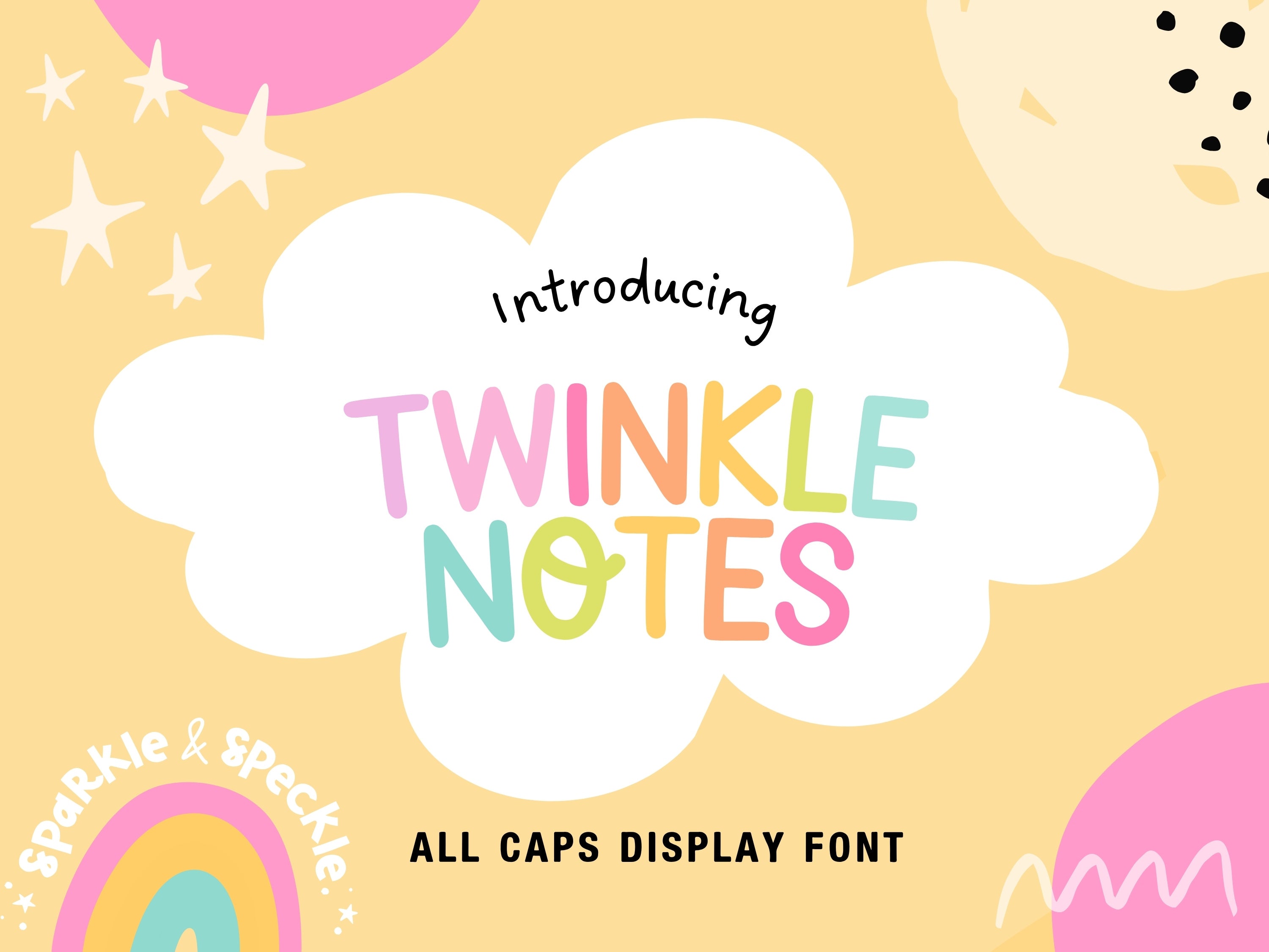Twinkle Note Cute Display Font