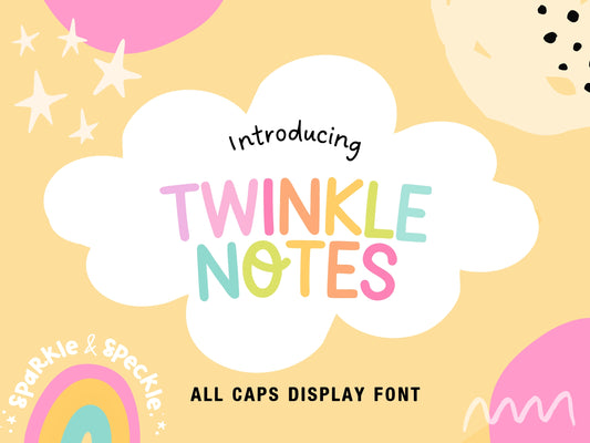 Twinkle Note Cute Display Font