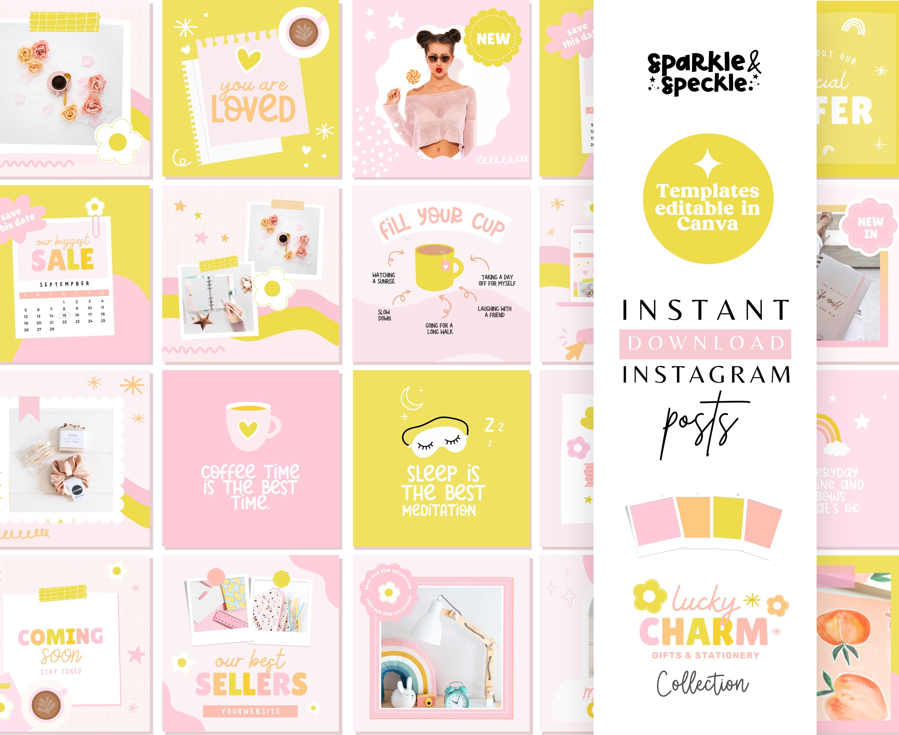 LUCKY CHARM INSTAGRAM POSTS TEMPLATES