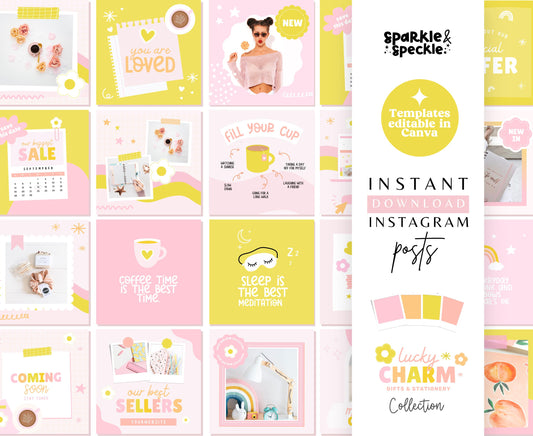 LUCKY CHARM INSTAGRAM POSTS TEMPLATES