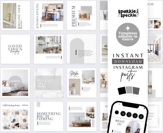 INTERIOR DESIGN INSTAGRAM POSTS TEMPLATES