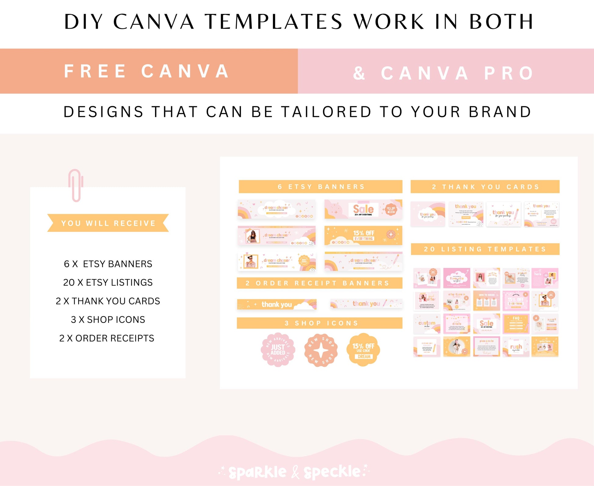 DREAM CHASER ETSY SHOP TEMPLATES