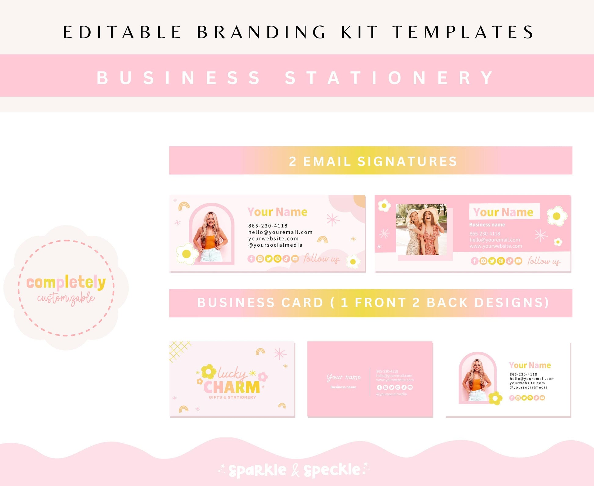 LUCKY CHARM BUSINESS BRANDING KIT TEMPLATES